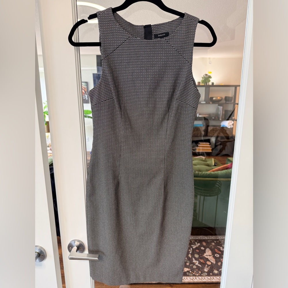 RW&CO. Classic Black and White Midi Dress - stretchy